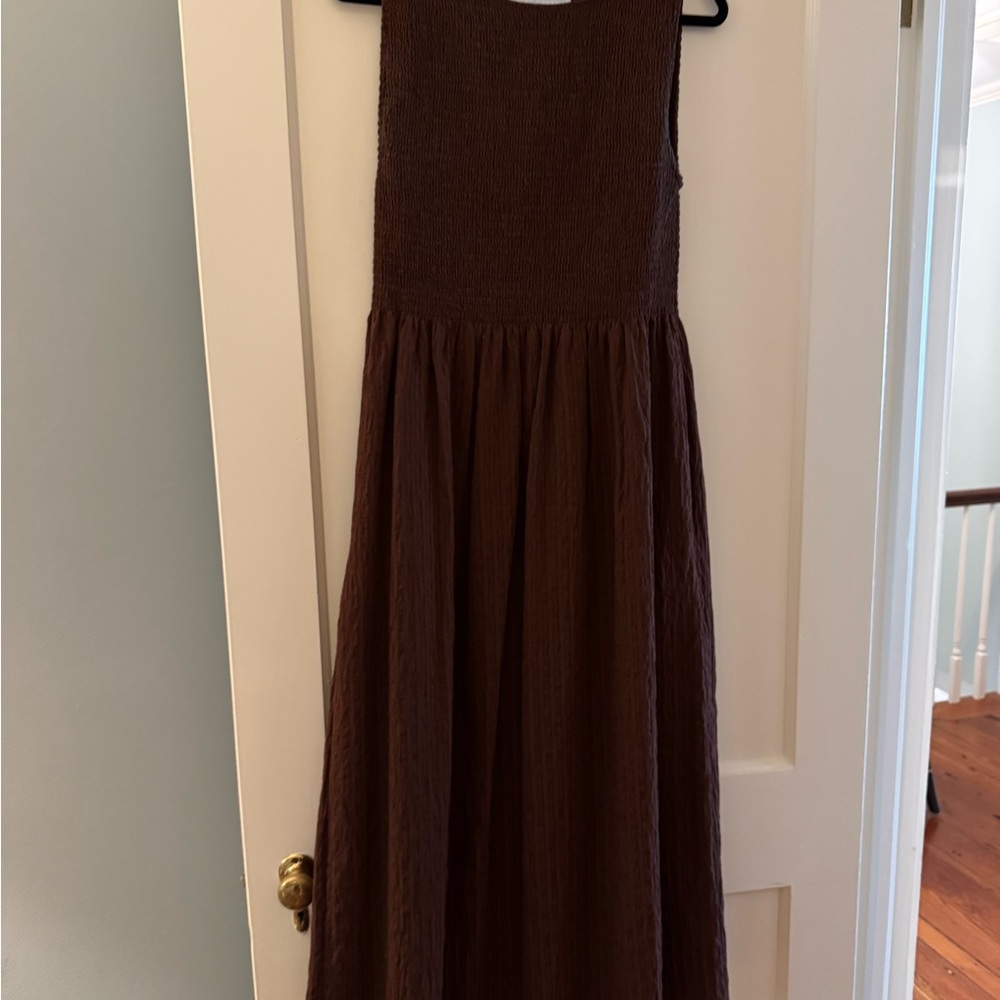 Hill House Cosima Dress Brown